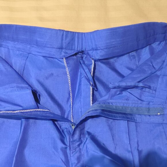 Silk Pleated Wide Leg Trousers - Picture 5 of 11